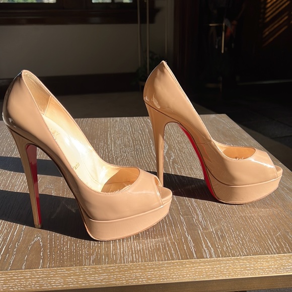 Christian Louboutin Lady Peep 150 mm Nude 36.5 - Picture 15 of 15